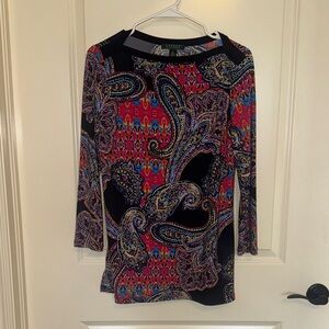 Lauren Ralph Lauren Multicolor Paisley Top